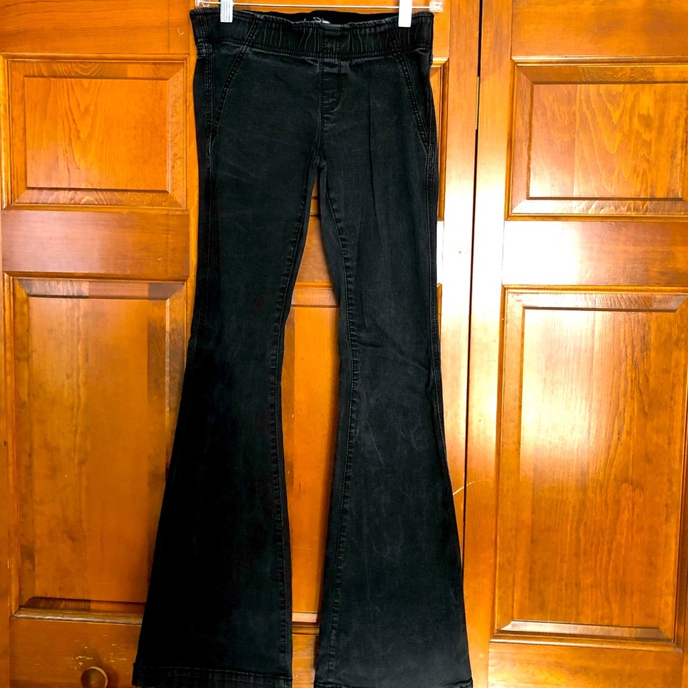 Free People Black Flare Jeans Size 27